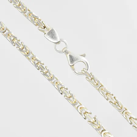 Kedja Kejsarlänk längd 51½cm bredd 3mm, silver 925/1000. Vikt: 30,7 g
