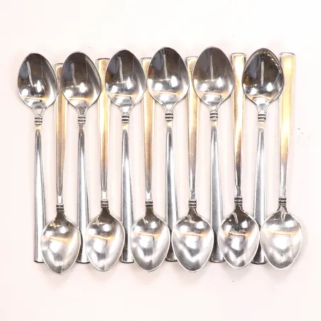 12 Mockaskedar, 9,5cm, bredd 3-19mm, MEMA, år 1962, 830/1000 silver Vikt: 83,6 g