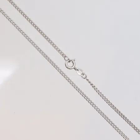 Halskedja Pansar, 45,5cm, bredd 2mm, delvis defekt lås, 835/1000 silver Vikt: 3,7 g
