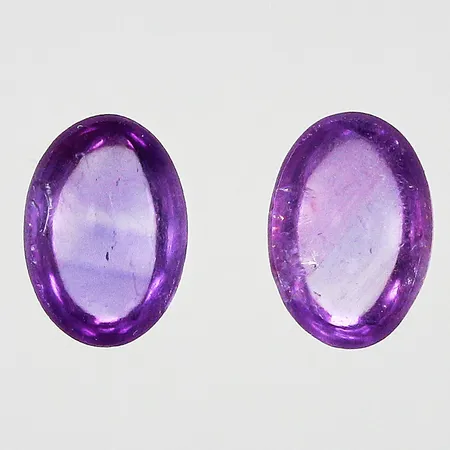 Lösa stenar ametister ca 1x 0,79ct 1x0,71ct 