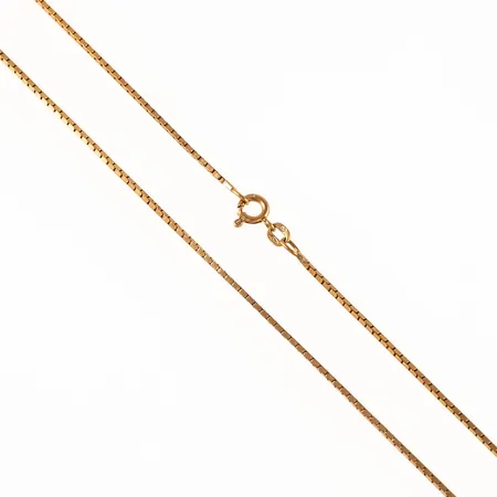 Kedja liknar Venezia längd 42cm bredd 1,0mm 18K 5,6g.
