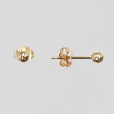 Ett par Örhängen kulor Ø2mm 18K Vikt: 0,4 g