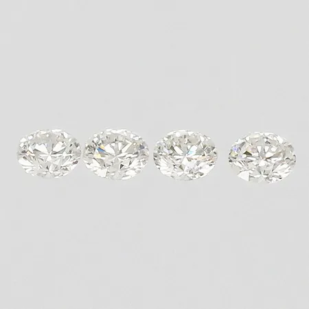 Lösa diamanter ca 4x0,04ct TW/VS