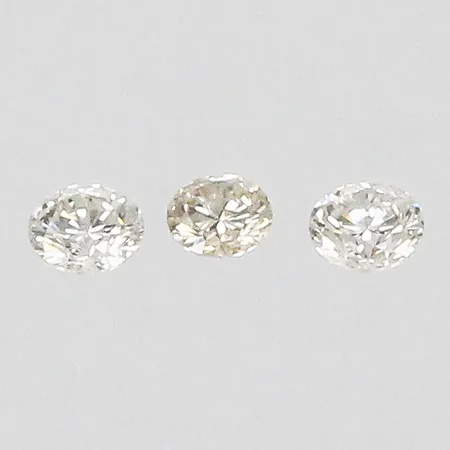 Lösa diamanter ca 3x0,03ct TW-TCr/VS-Si