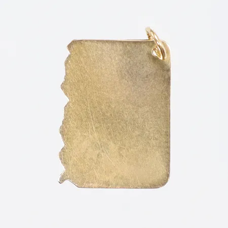 Hänge, 19x15mm, PKT (Ternud Ab), gravyr, 18K Vikt: 1,4 g