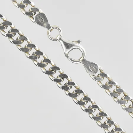 Kedja Pansar GHA längd 47cm, bredd 6mm, silver 925/1000. Vikt: 28,1 g