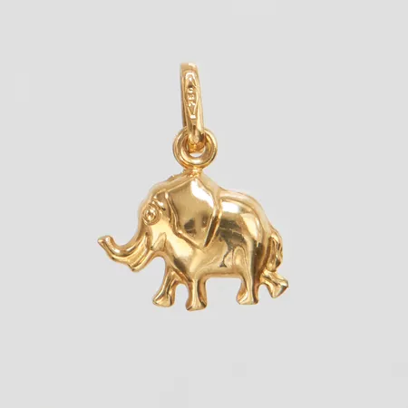 Hänge elefant 15,1x11,5mm, 18K Vikt: 0,5 g