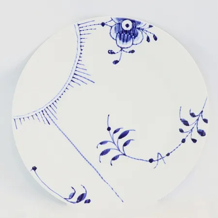 Tallrik Royal Copenhagen Blue fluted mega, no 627, Ø27cm, första sortering 