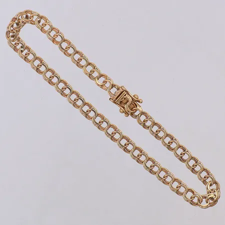 Armband Bismarck Hallberg längd 17,8cm bredd 4,3mm, 18K Vikt: 5,4 g