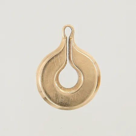Hänge Sporrong & Co 18x13,5mm smärre repor 18K Vikt: 2,6 g