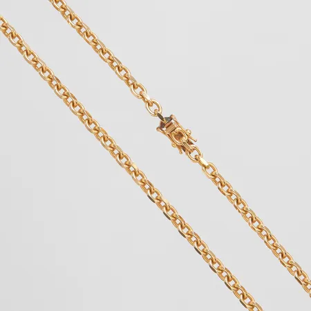 Kedja Ankar längd: 52cm, bredd: 3,5mm, svenska stämplar, 18K Vikt: 25,8 g