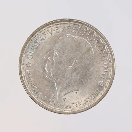Mynt 2 Kronor Gustav V 1946 silver 400/1000 Vikt: 14,1 g