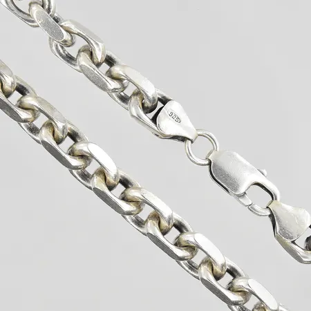 Kedja Ankar GHA längd 50cm bredd 7mm, silver 925/1000. Vikt: 82 g