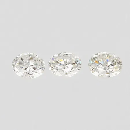 Lösa diamanter ca 3x0,11ct TW/Si
