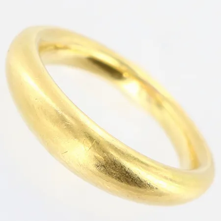 Ring Georg Jensen Gold Curve design Regitze Overgaard stl:16 (49), nr:1640A, bruksnagg, 18K  Vikt: 6,2 g
