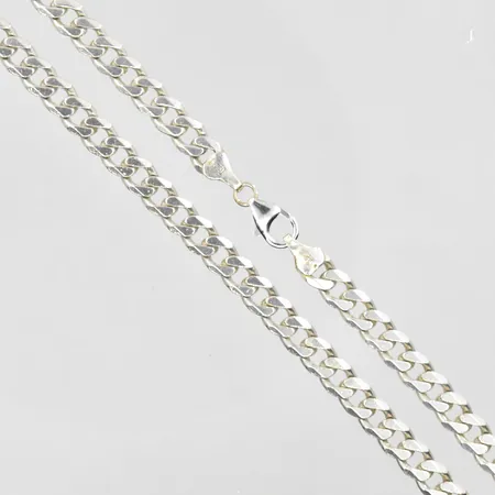 Kedja Pansar längd 50cm bredd 6mm, silver 925/1000. Vikt: 37,6 g