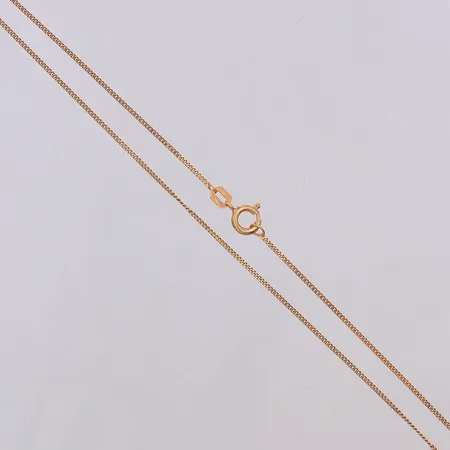 Kedja Pansar 37,8cm bredd 1mm, 18K Vikt: 1,4 g