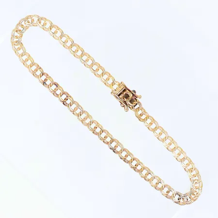 Armband Bismarck, längd: 18,5cm bredd: 4mm, 18K, Vikt: 5,1 g