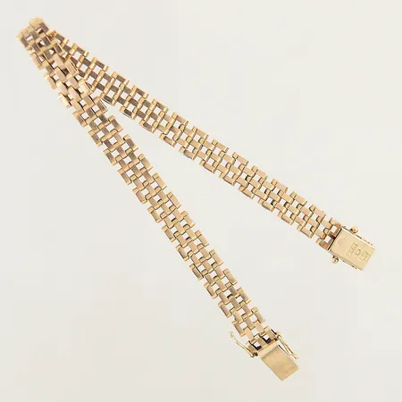 Armband Korridor längd 19,5cm bredd 7mm 18K Vikt: 16 g