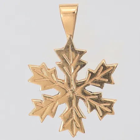 Hänge snöflinga 25mm, 18K Vikt: 2,8 g