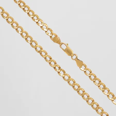Kedja längd: 69cm, bredd: 5,5mm, ihålig, bucklor, 18K Vikt: 16,9 g