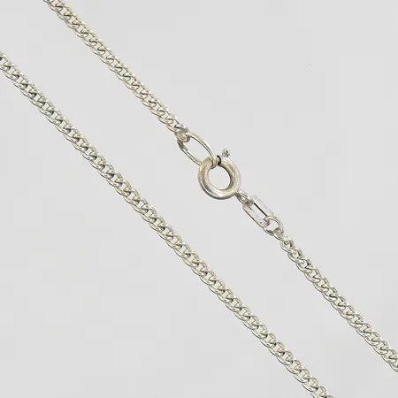 Kedja Pansar längd 42½cm bredd 2mm, silver 835/1000. Vikt: 4,7 g