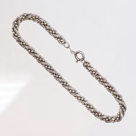 Armband, längd 20cm, bredd 5mm, 925/1000 silver Vikt: 8,2 g