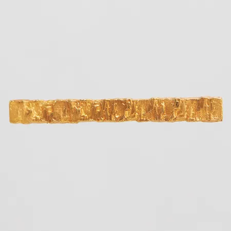 Slipsklämma Björn Weckström för Lapponia "Jotos", 57,5x6,6mm, fjäder i oädel metall, 18K, bruttovikt 7,1g Vikt: 7,1 g