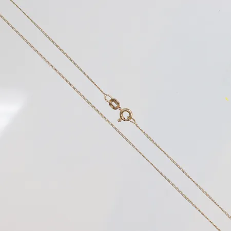 Kedja Pansar 38cm bredd 1mm 18K Vikt: 1,4 g