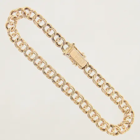 Armband Bismarck GHA längd 19cm bredd 6,3mm 18K Vikt: 13 g