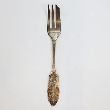 Gaffel, längd 21cm, bredd 6-28mm, Handsmide, år 1999, 830/1000 Vikt: 45 g