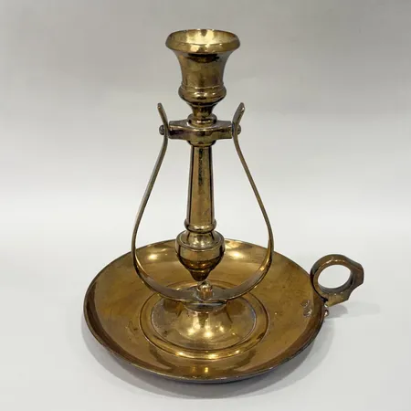 Skeppsstake Grillby Metallfabrik mässing höjd 18cm 1900-tal Skickas med paket.