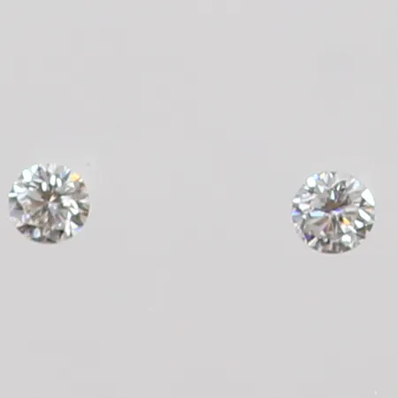 Lösa briljantslipade diamanter 2 x 0,10ct Kvalitè ca W(H)/VS. Vikt: 0 g