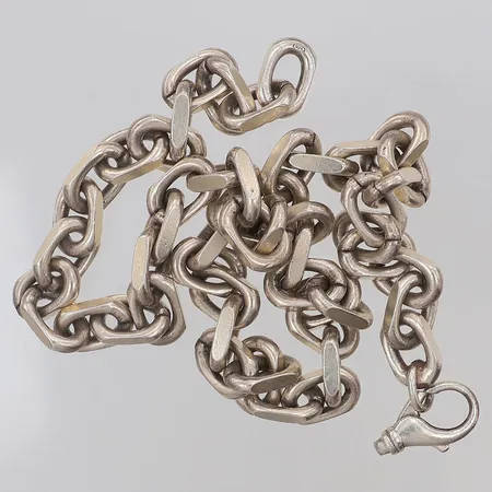 Kedja Ankar längd 55cm bredd 10,4mm, defekt, 925/1000 silver Vikt: 160,6 g