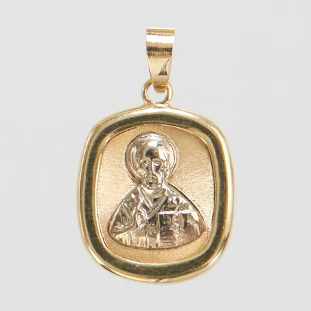 Hänge Sankt Nikolaus 29,5x17,7mm, 14K Vikt: 2,4 g