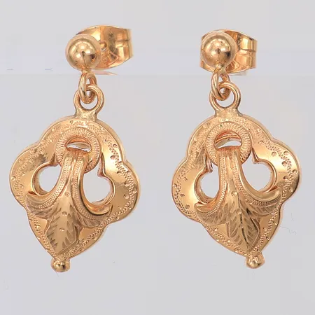 Ett par örhängen 20mm, 18K Vikt: 1,7 g