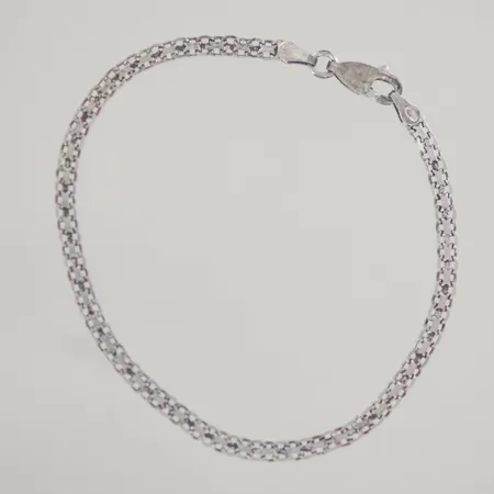 Armband längd 18 cm bredd 3 mm, silver 925/1000 2,8gr  Vikt: 2,8 g