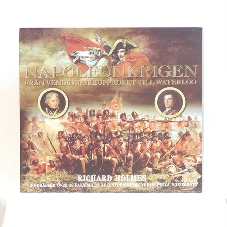 Samlarbok Napoleonkrigen "Från Vendémiaireupproret till Waterloo" 31x28cm av Richard Holmes, bruksslitage Skickas med paket.