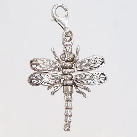 Hänge/Berlock i form av Trollslända 45x28mm silver 925/1000 Vikt: 5,2 g