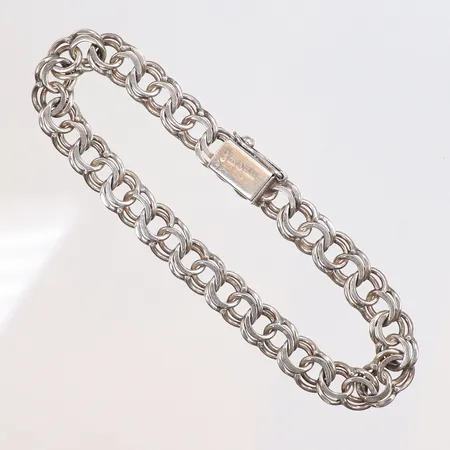 Armband Bismarck, längd 20cm, bredd 8mm, SVY (Silvos AB) år 1968, 925/1000 silver Vikt: 15,5 g