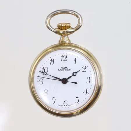 Mormorsur WM marker, Ø30mm, boettnr 0105, spricka i glas, oädelmetall
