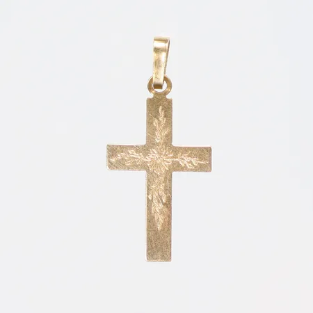 Hänge Kors 12x25mm inklusive hängöglan 18K Vikt: 0,5 g