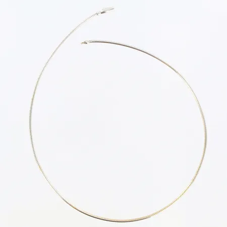 Collier Ormlänk längd 45cm, bredd 2mm, 14K  Vikt: 17,8 g