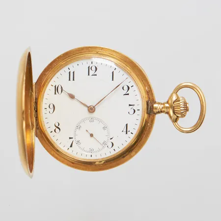 Savonett 18K Ø52,2mm manuell, liten sekundvisare, boettnr: 648317, monogramgravyr, innerboett 18K, bruttovikt 100,9g