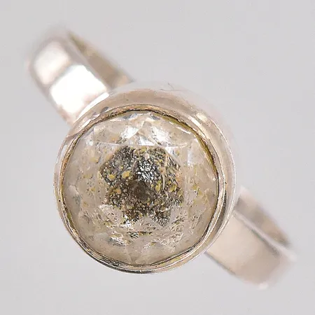 Ring Alton stl:16 vit sten Ø 9mm silver 925/1000 Vikt: 2,8 g