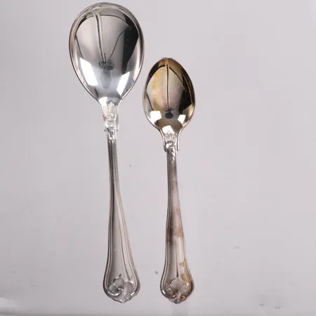 Sockersked kaffesked modell Sachsisk silver 830/1000 Vikt: 40 g