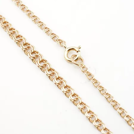Collier bismarck doserat 42cm bredd: 2,6mm-4,2mm 18k Vikt: 5 g