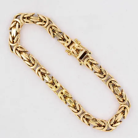 Armband Kejsarlänk längd 21cm bredd 6,5mm 18K Vikt: 58,2 g
