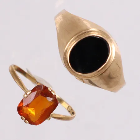 2 ringar defekta 18k Vikt: 4,2 g