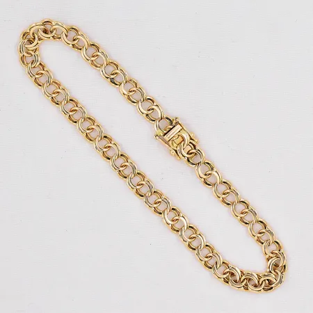 Armband Bismarck längd 19cm bredd 5,2mm 18K Vikt: 8,7 g